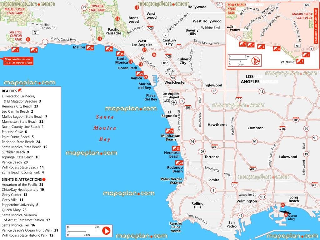 Los Angeles Strände anzeigen