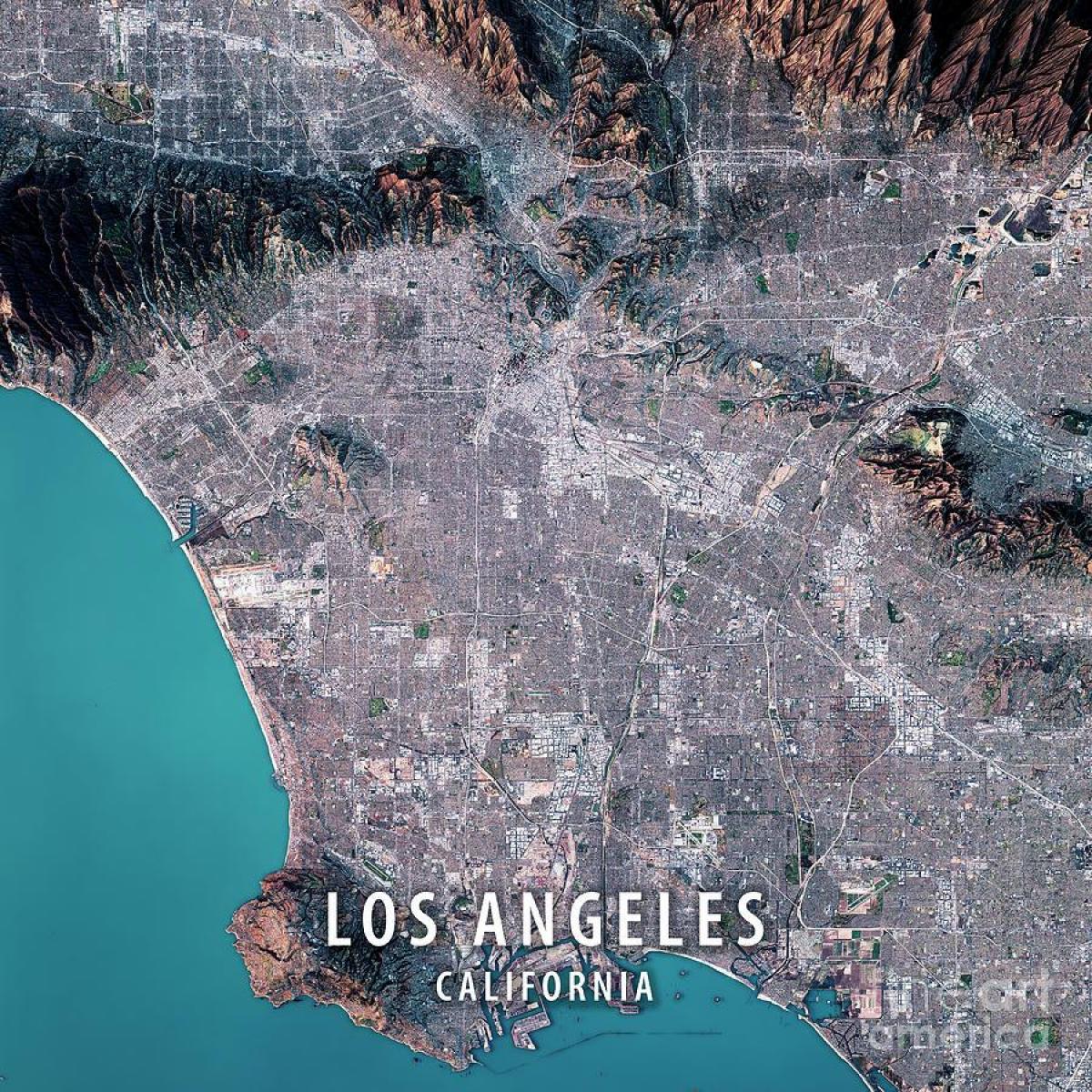 Karte von Los Angeles-Sat 
