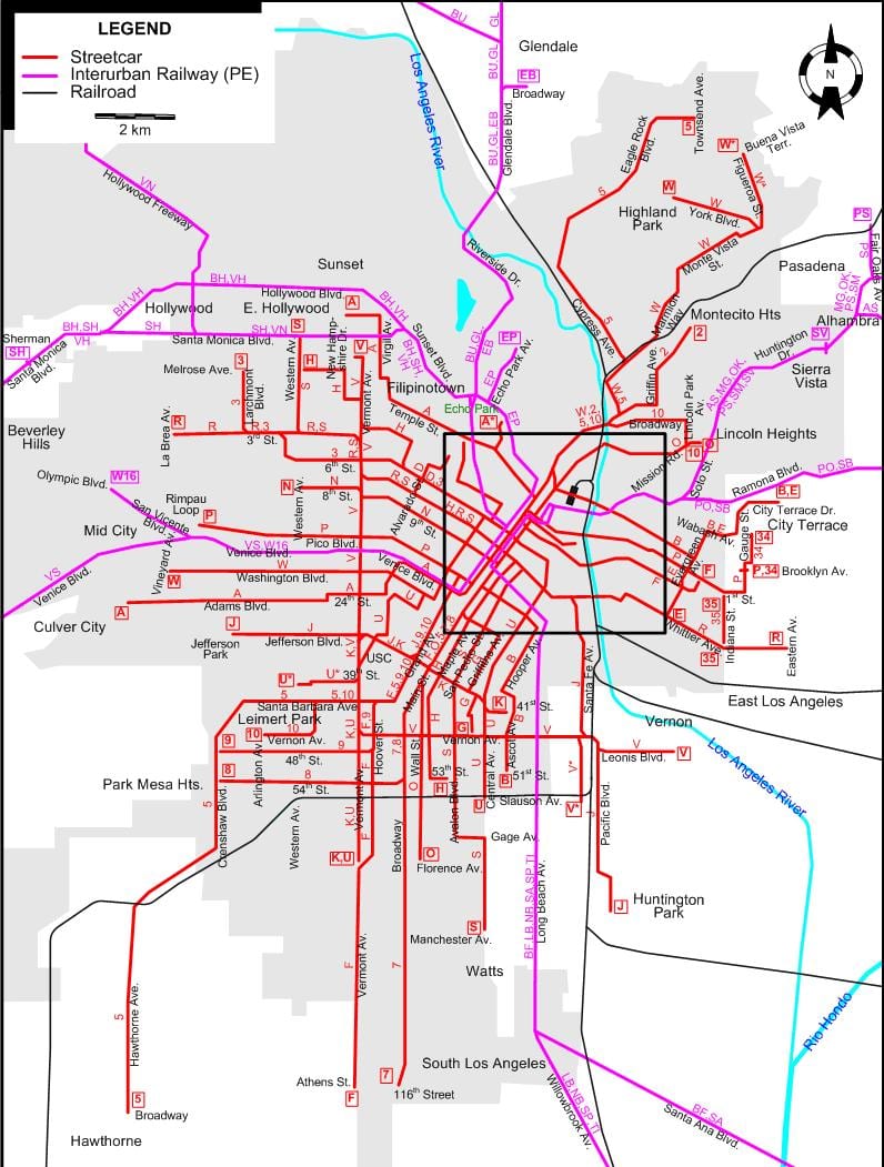 Los Angeles-trolley anzeigen