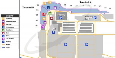 Karte von bob hope airport