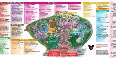 Disney world, Los Angeles Karte anzeigen