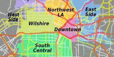 Karte von central Los Angeles