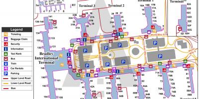 LA international airport Landkarte