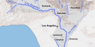 Los Angeles river Karte