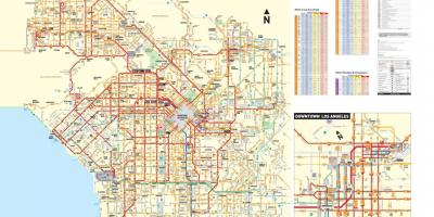 Los Angeles transit Karte