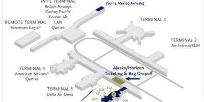 Karte von lax Landkarte alaska airlines