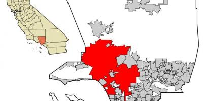 Karte von Los Angeles-Vektor