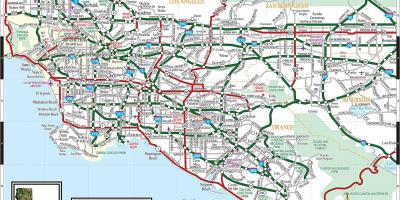 Karte von Los Angeles Straße
