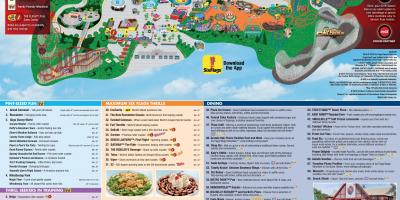 Six flags map Los Angeles